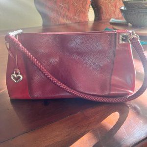 Red leather vintage Brighton bag
